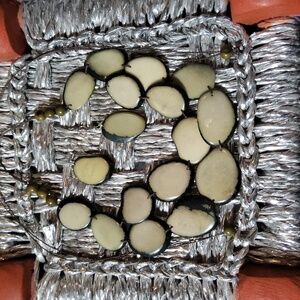 Tagua Nut Necklace and Earrings Set